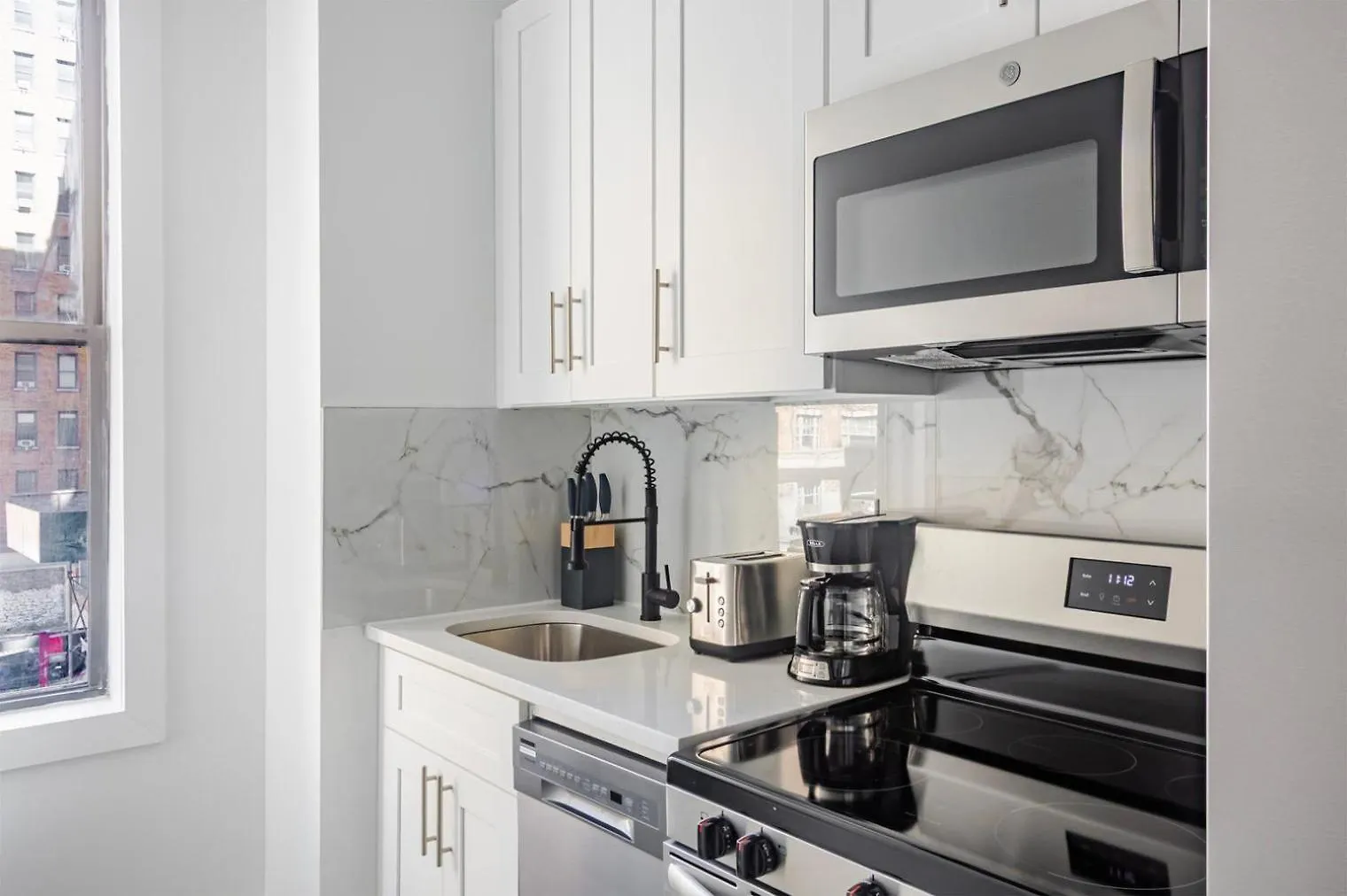 Blueground Midtown West Washerdryer Nr Times Square Nyc-1853 Nowy Jork Apartament